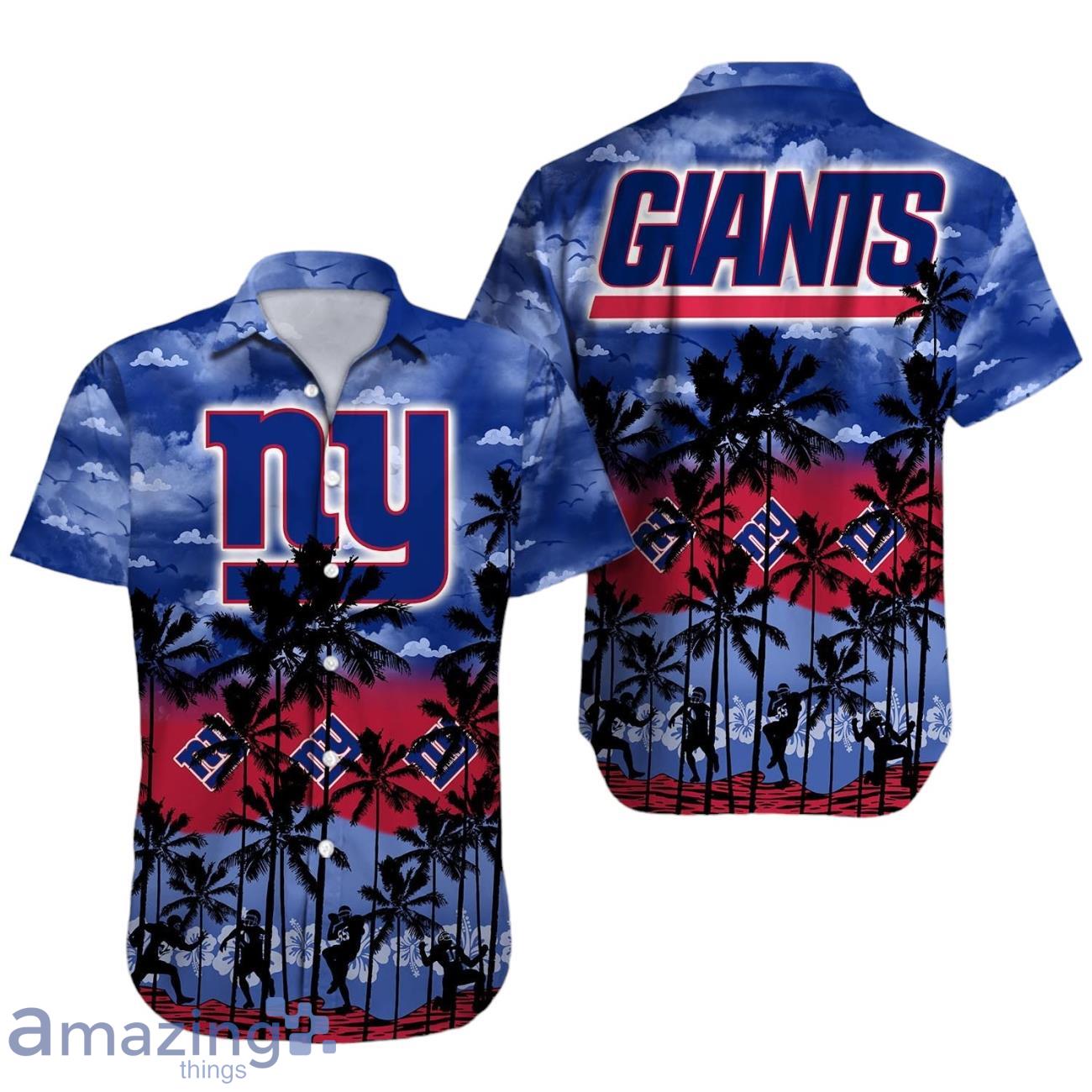 New York Giants NFL Hawaii Shirt 3D Design Trending For Fans image New York Giants NFL Hawaii Shirt 3D Design Trending For Fans Product Photo 1