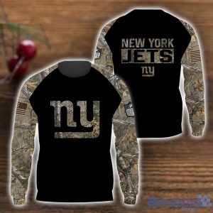 New York Giants T Shirt Hoodie Sweatshirt Camo Hunting Perfect Gift For Father's Day 3D All Over Printed Shirt Product Photo 2
