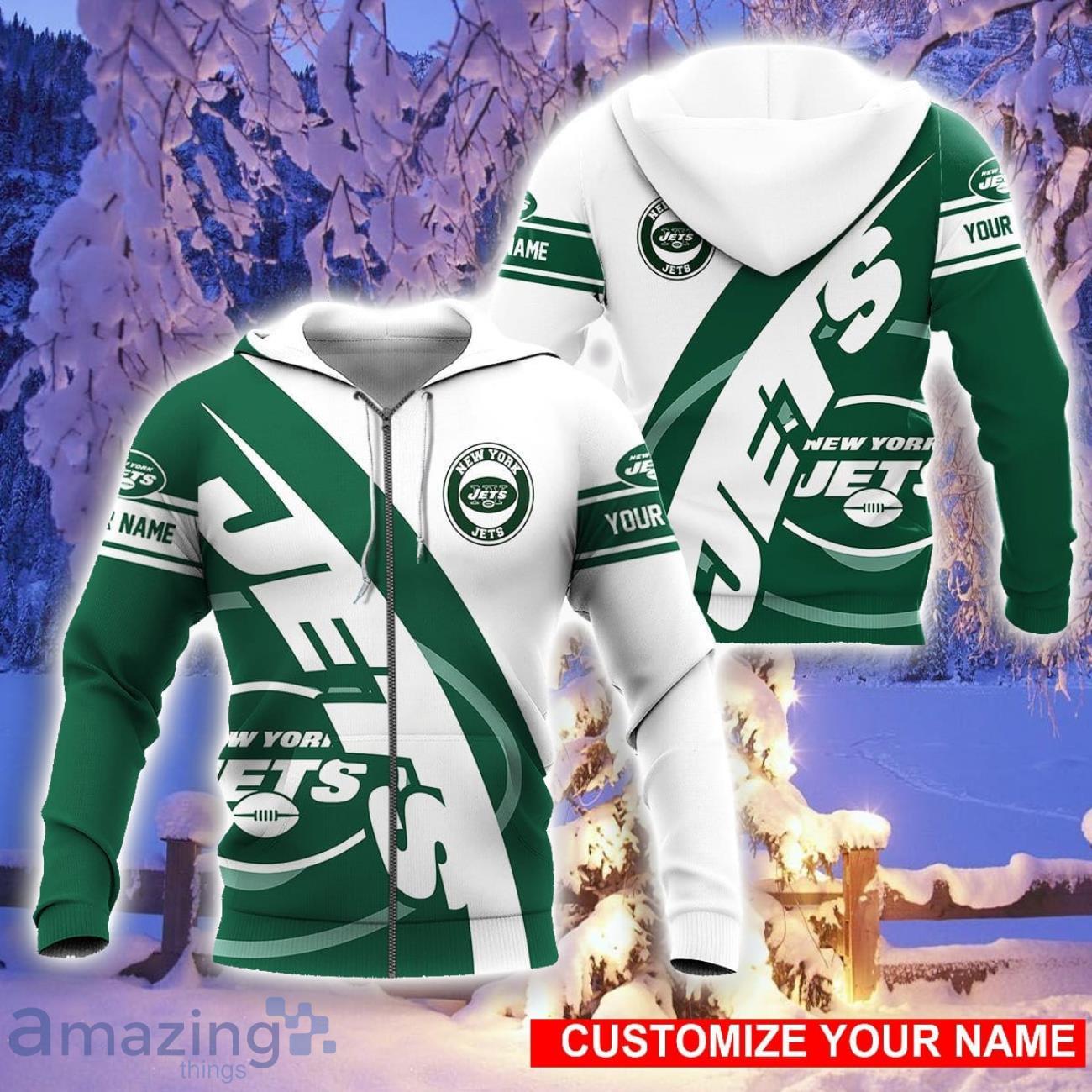 New York Jets 3D Hoodie All Over Printed Personalized Name Casual Hoodie Sport Fans image New York Jets 3D Hoodie All Over Printed Personalized Name Casual Hoodie Sport Fans Product Photo 1
