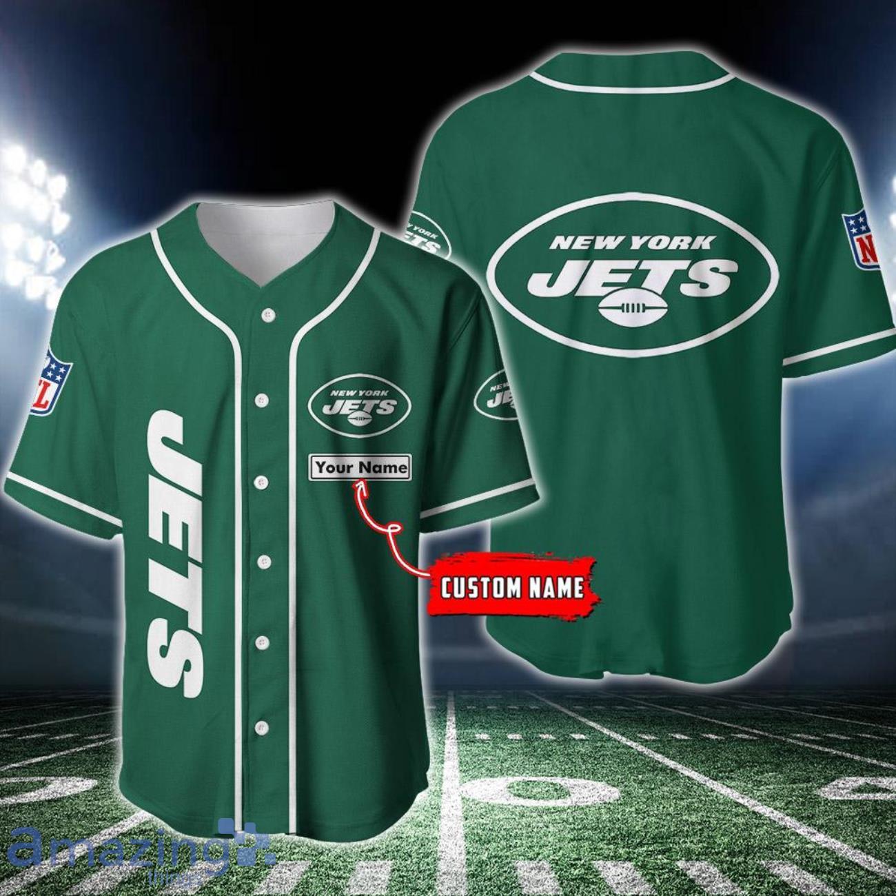 New York Jets Baseball Jersey Shirt For Men And Women image New York Jets Baseball Jersey Shirt For Men And Women Product Photo 1