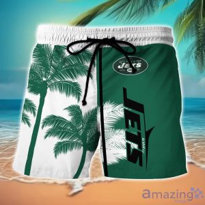 New York Jets Hawaiian Shirt And Shorts Set Custom Name Summer Vacation Shirt NFL Fans Product Photo 2