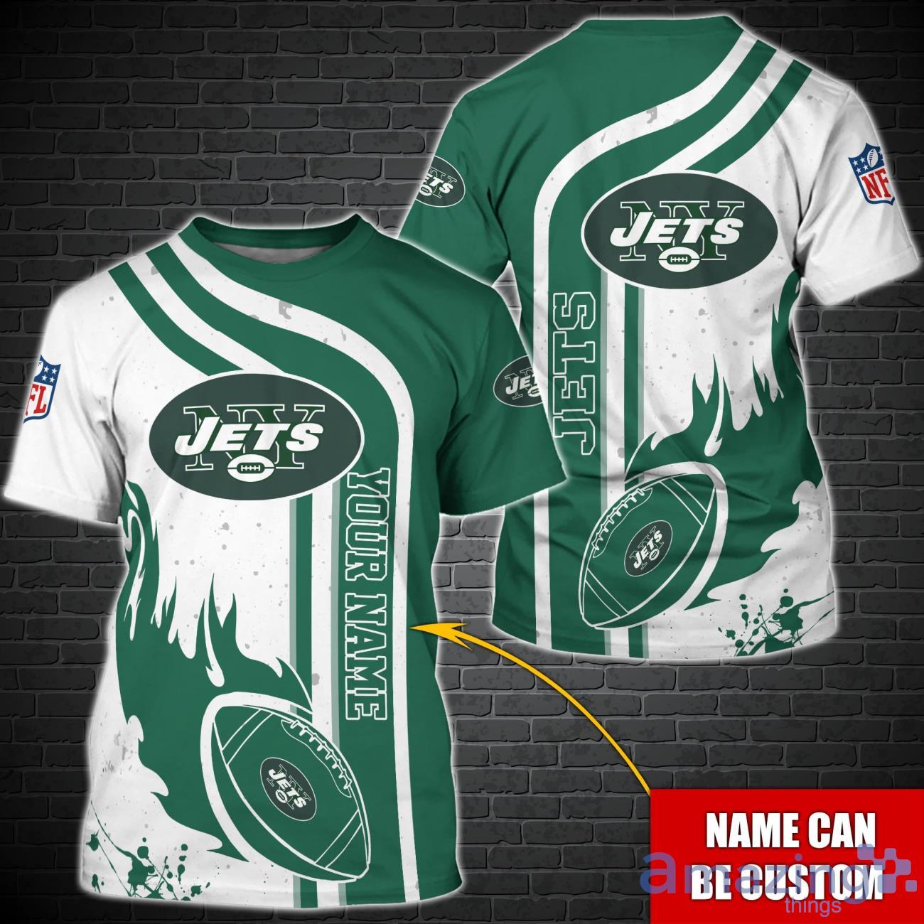 New York Jets NFL Custom Name Special T Shirt For Fans image New York Jets NFL Custom Name Special T-Shirt For Fans Product Photo 1