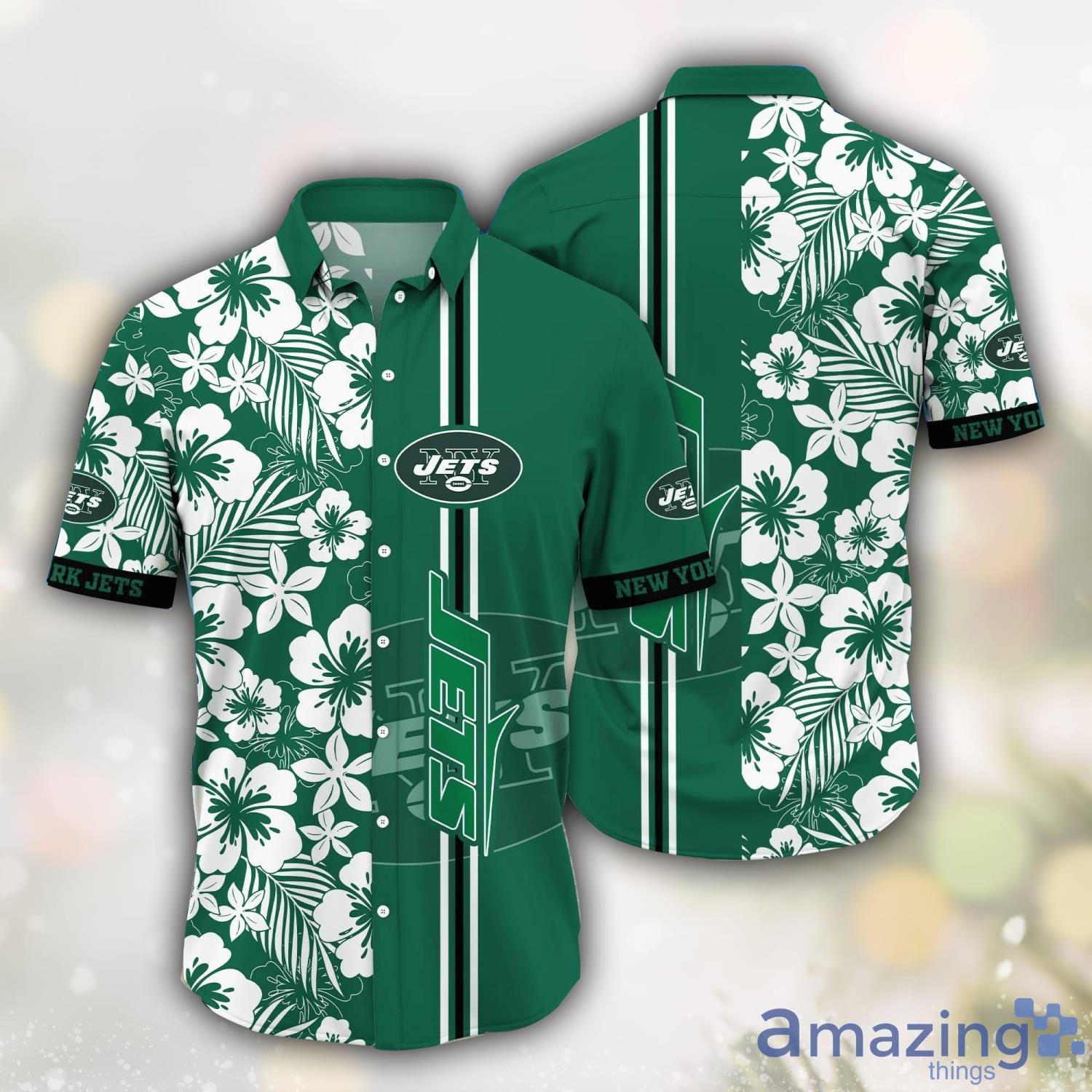 New York Jets NFL Flower Hawaii Shirt Summer Gift Men And Wwomen Shirts image New York Jets NFL Flower Hawaii Shirt Summer Gift Men And Wwomen Shirts Product Photo 1
