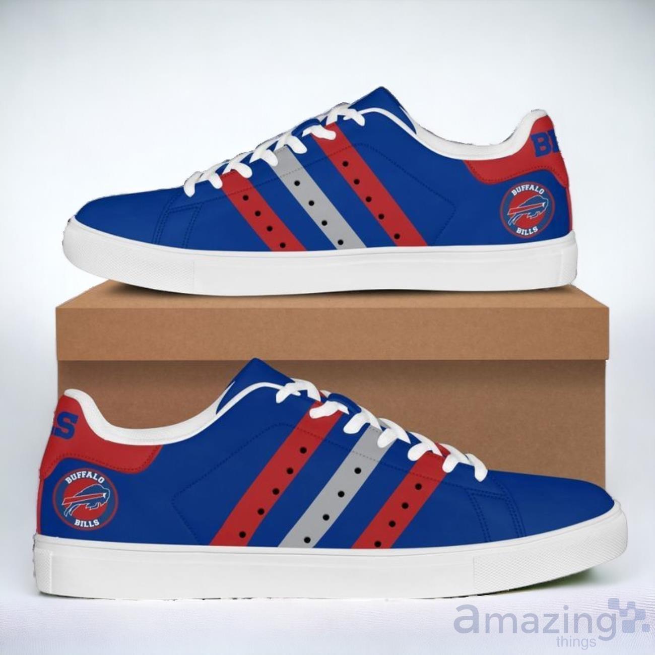 NFL Buffalo Bills Exclusive Design Skate Shoes For All Fans image NFL Buffalo Bills Exclusive Design Skate Shoes For All Fans Product Photo 1