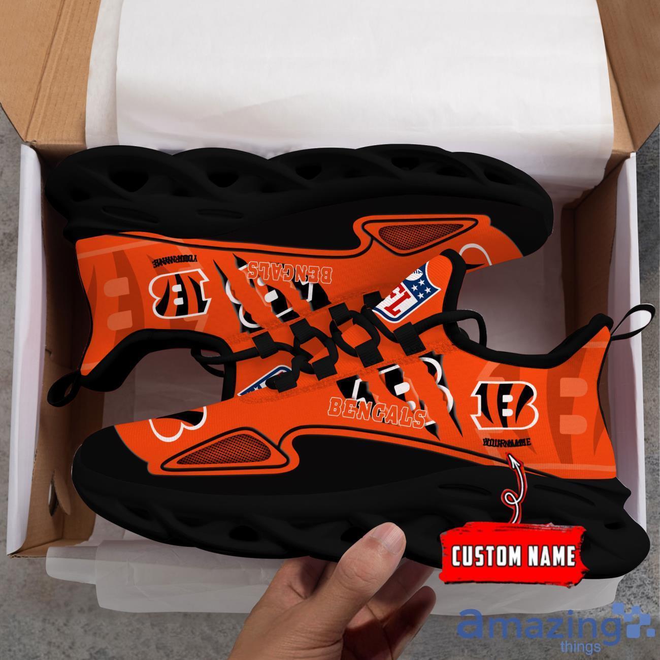 NFL Cincinnati Bengals Custom Name Max Soul Shoes Sneakers Special Gift For Fans Sports image NFL Cincinnati Bengals Custom Name Max Soul Shoes Sneakers Special Gift For Fans Sports Product Photo 3