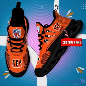 NFL Cincinnati Bengals Custom Name Max Soul Shoes Sneakers Special Gift For Fans Sports Product Photo 1
