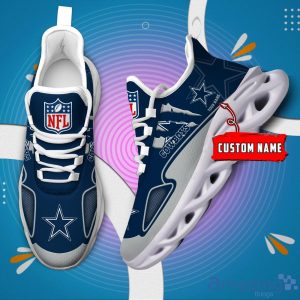 NFL Dallas Cowboys Custom Name Max Soul Shoes Sneakers Special Gift For Fans Sports Product Photo 2