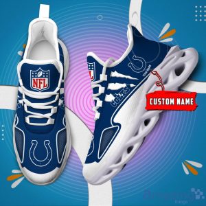 NFL Indianapolis Colts Custom Name Max Soul Shoes Sneakers Special Gift For Fans Sports image NFL Indianapolis Colts Custom Name Max Soul Shoes Sneakers Special Gift For Fans Sports Product Photo 2
