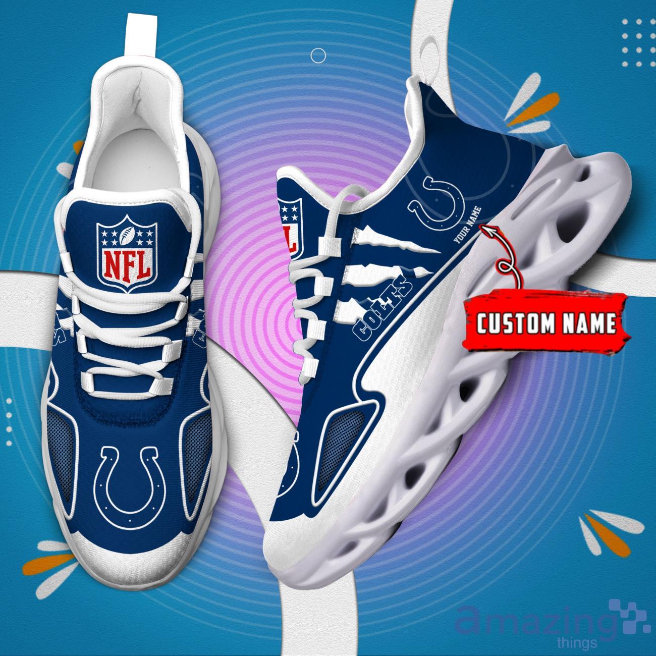 NFL Indianapolis Colts Custom Name Max Soul Shoes Sneakers Special Gift For Fans Sports image NFL Indianapolis Colts Custom Name Max Soul Shoes Sneakers Special Gift For Fans Sports Product Photo 2