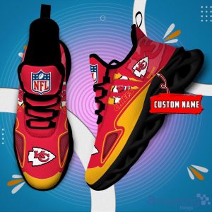 NFL Kansas City Chiefs Custom Name Max Soul Shoes Sneakers Special Gift For Fans Sports Product Photo 1