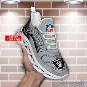 NFL Las Vegas Raiders Max Soul Shoes Sneakers For Fans Men And Women Gift image NFL Las Vegas Raiders Max Soul Shoes Sneakers For Fans Men And Women Gift Product Photo 2
