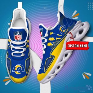 NFL Los Angeles Rams Custom Name Max Soul Shoes Sneakers Special Gift For Fans Sports Product Photo 2
