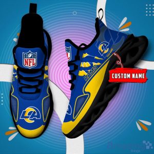 NFL Los Angeles Rams Custom Name Max Soul Shoes Sneakers Special Gift For Fans Sports Product Photo 1