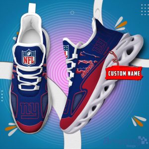 NFL New York Giants Custom Name Max Soul Shoes Sneakers Special Gift For Fans Sports Product Photo 2