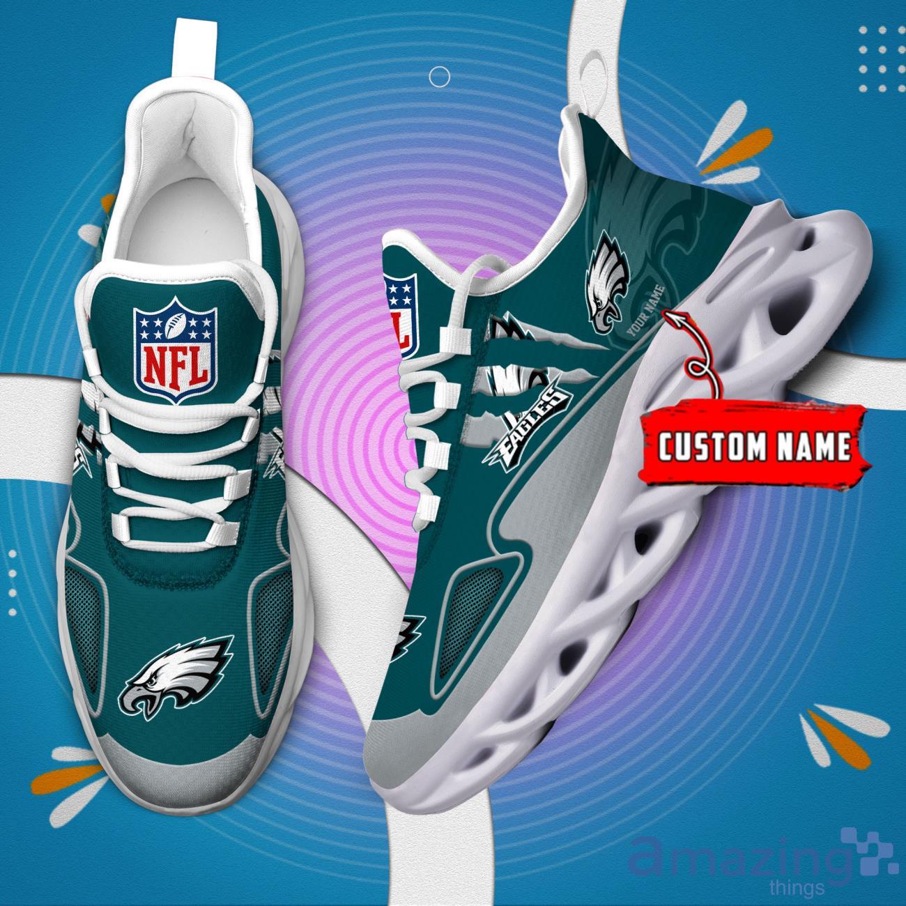 NFL Philadelphia Eagles Custom Name Max Soul Shoes Sneakers Special Gift For Fans Sports image NFL Philadelphia Eagles Custom Name Max Soul Shoes Sneakers Special Gift For Fans Sports Product Photo 2