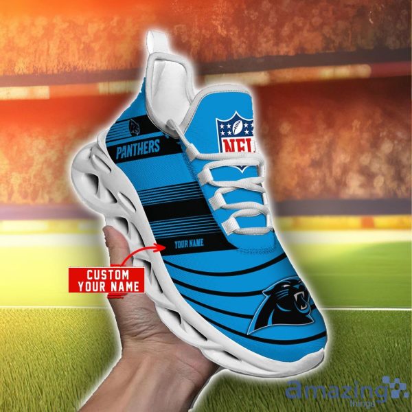 NFL Sport Shoes Carolina Panthers Max Soul Shoes Personalized Name Sneakers Product Photo 3