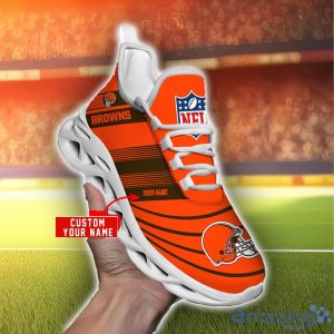 NFL Sport Shoes Cleveland Browns Max Soul Shoes Personalized Name Sneakers Product Photo 2