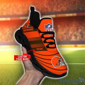 NFL Sport Shoes Cleveland Browns Max Soul Shoes Personalized Name Sneakers Product Photo 3