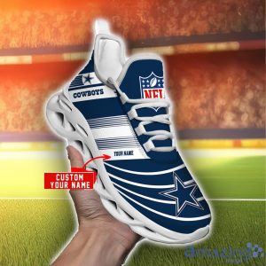 NFL Sport Shoes Dallas Cowboys Max Soul Shoes Personalized Name Sneakers Product Photo 2