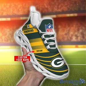 NFL Sport Shoes Green Bay Packers Max Soul Shoes Personalized Name Sneakers Product Photo 3