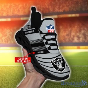 NFL Sport Shoes Las Vegas Raiders Max Soul Shoes Personalized Name Sneakers Product Photo 2
