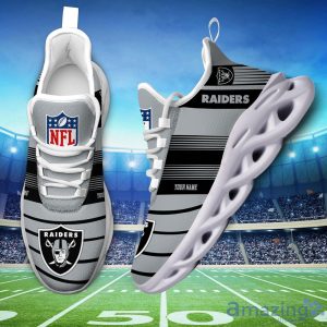 NFL Sport Shoes Las Vegas Raiders Max Soul Shoes Personalized Name Sneakers Product Photo 1