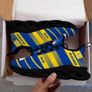 NFL Sport Shoes Los Angeles Rams Max Soul Shoes Personalized Name Sneakers Product Photo 2