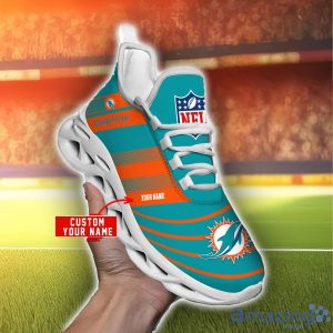 NFL Sport Shoes Miami Dolphins Max Soul Shoes Personalized Name Sneakers Product Photo 3