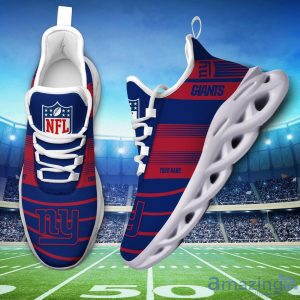 NFL Sport Shoes New York Giants Max Soul Shoes Personalized Name Sneakers Product Photo 1