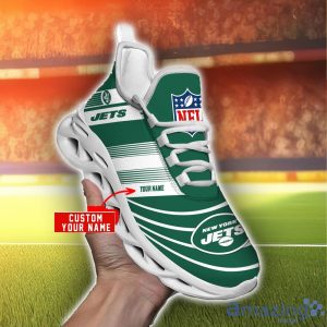 NFL Sport Shoes New York Jets Max Soul Shoes Personalized Name Sneakers Product Photo 2