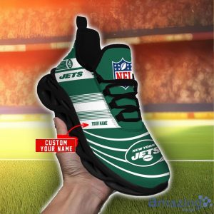 NFL Sport Shoes New York Jets Max Soul Shoes Personalized Name Sneakers Product Photo 3