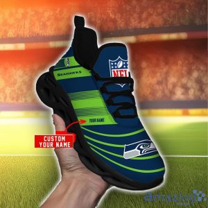NFL Sport Shoes Seattle Seahawks Max Soul Shoes Personalized Name Sneakers Product Photo 2