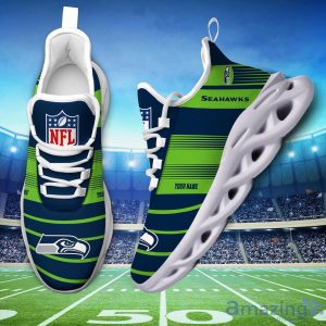 NFL Sport Shoes Seattle Seahawks Max Soul Shoes Personalized Name Sneakers Product Photo 1