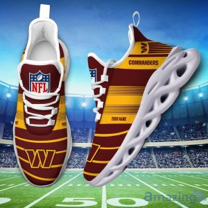 NFL Sport Shoes Washington Commanders Max Soul Shoes Personalized Name Sneakers Product Photo 1