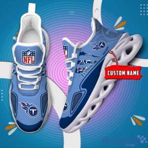 NFL Tennessee Titans Custom Name Max Soul Shoes Sneakers Special Gift For Fans Sports Product Photo 2