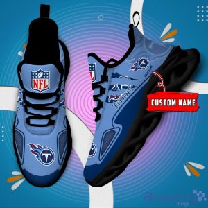 NFL Tennessee Titans Custom Name Max Soul Shoes Sneakers Special Gift For Fans Sports Product Photo 1