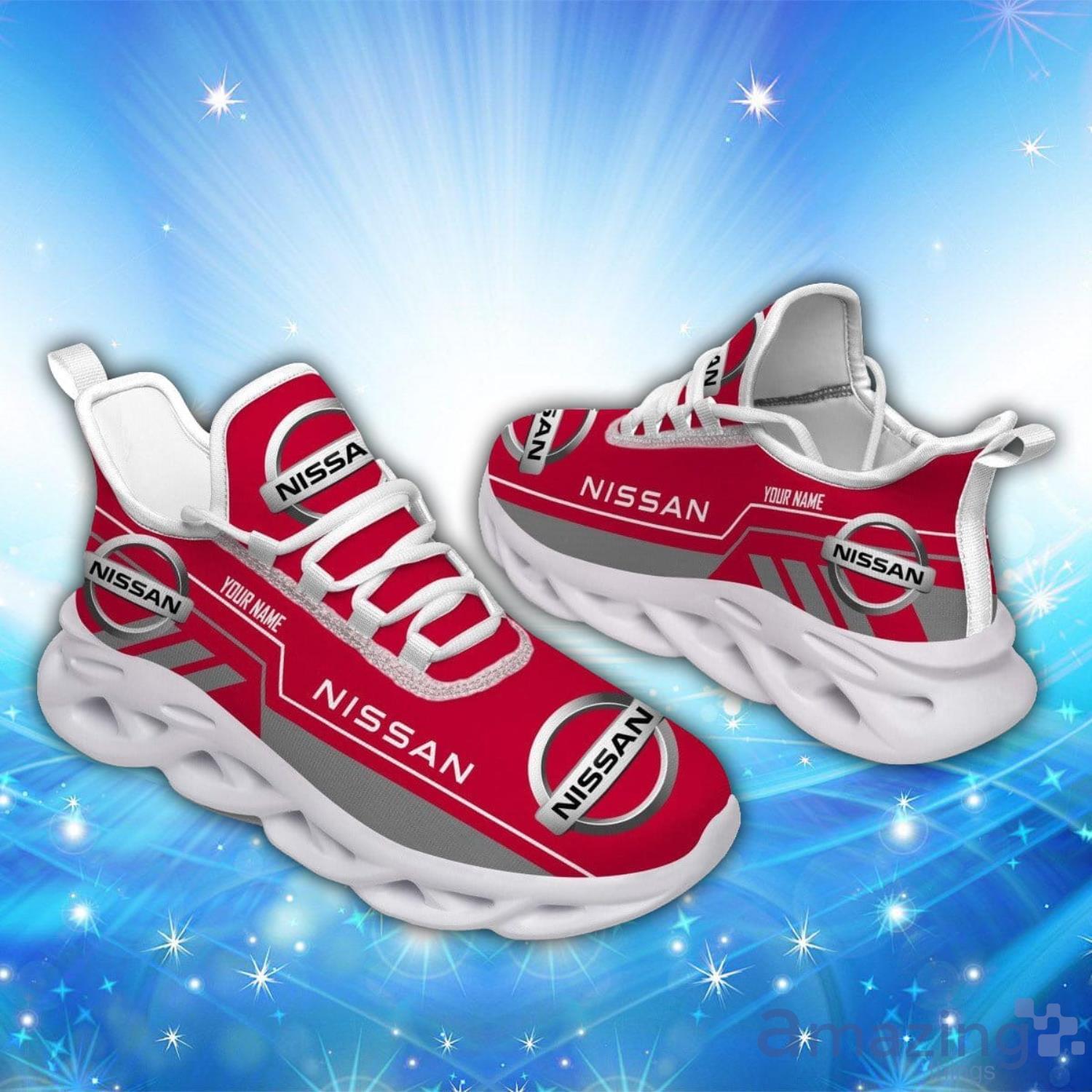 Nissan Max Soul Shoes Custom Name Sneakers Car Lovers Gift image Nissan Max Soul Shoes Custom Name Sneakers Car Lovers Gift Product Photo 1