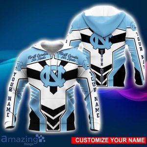 North Carolina Tar Heels 3D Hoodie All Over Printed Personalized Name Special Design For Fans Product Photo 2