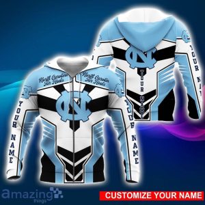 North Carolina Tar Heels 3D Hoodie All Over Printed Personalized Name Special Design For Fans Product Photo 1