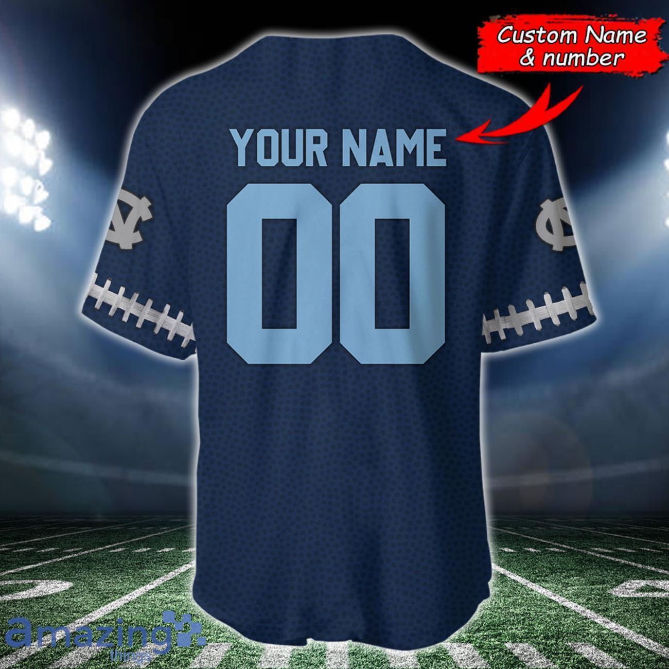 North Carolina Tar Heels BaseBall jersey Shirt Custom Name & Custom Number For Fans image North Carolina Tar Heels BaseBall jersey Shirt Custom Name & Custom Number For Fans Product Photo 2