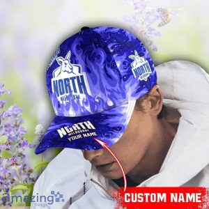 North Melbourne Kangaroos AFL Fire Pattern 3D Cap Custom Name Special Gift For Fans Product Photo 2