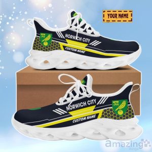Norwich City 3D Design Max Soul Shoes Custom Name For Real Fans Product Photo 2