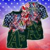 Oakland Athletics MLB Independence Day Gift Football Team T-Shirt