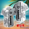 Oakland Raiders Hawaiian Shirt And Shorts Set Custom Name Summer Vacation Shirt NFL Fans