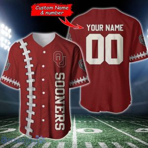 Oklahoma Sooners BaseBall jersey Shirt Custom Name & Custom Number For Fans Product Photo 1