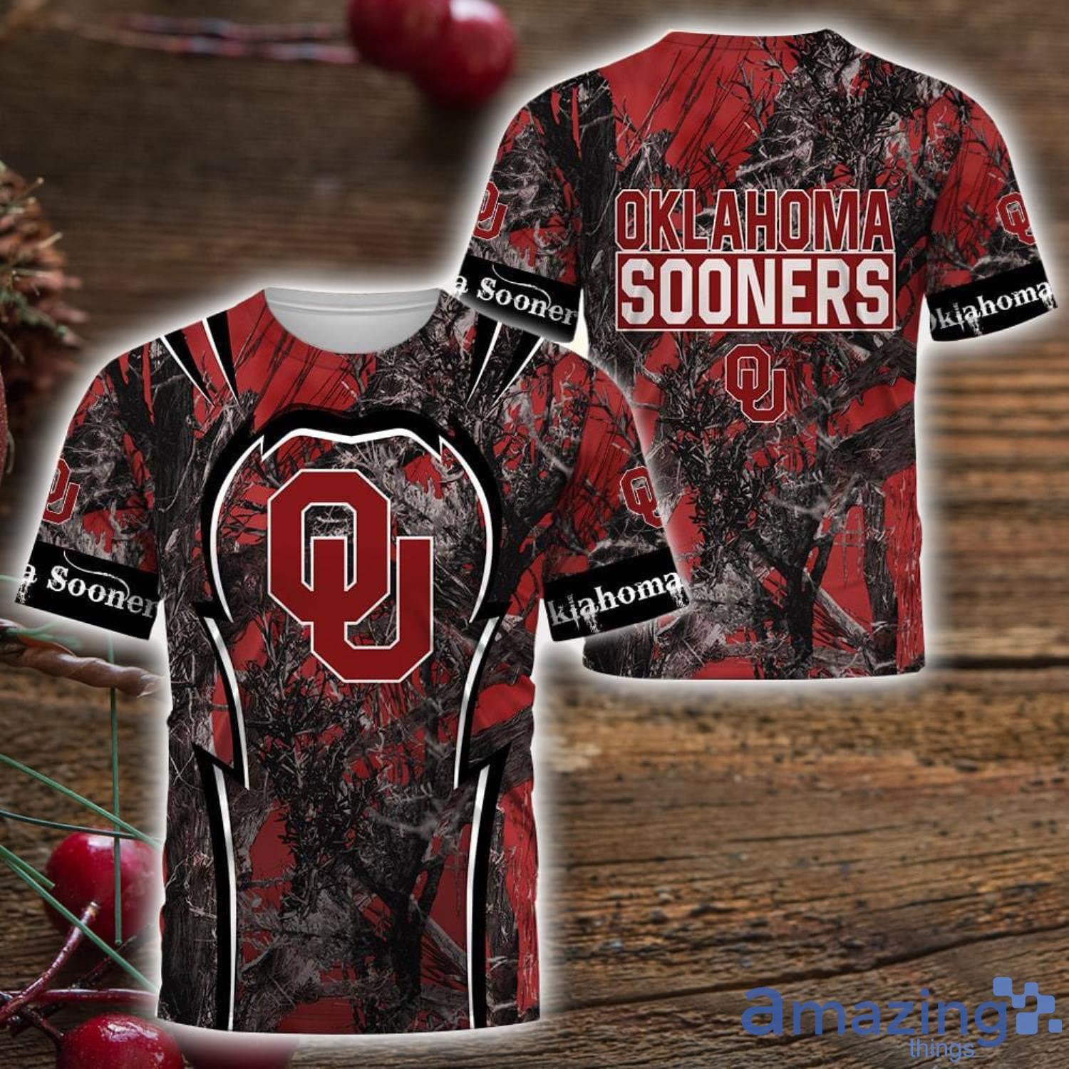 Oklahoma Sooners Camo Hunting 3D All Over Printed T Shirt Hoodie Sweatshirt For Big Fans image Oklahoma Sooners Camo Hunting 3D All Over Printed T-Shirt Hoodie Sweatshirt For Big Fans Product Photo 3