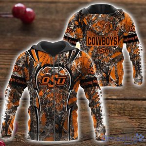 Oklahoma State Cowboys Camo Hunting 3D All Over Printed T-Shirt Hoodie Sweatshirt For Big Fans Product Photo 4