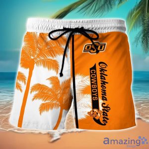 Oklahoma State Cowboys Hawaiian Shirt And Shorts Set Custom Name Summer Vacation Shirt NCAA1 Fans Product Photo 2