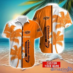 Oklahoma State Cowboys Hawaiian Shirt And Shorts Set Custom Name Summer Vacation Shirt NCAA1 Fans Product Photo 1