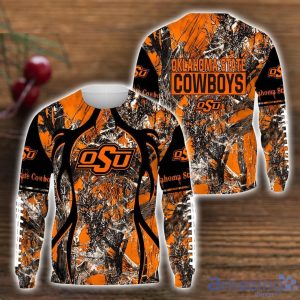 Oklahoma State Cowboys T-Shirt Hoodie Sweatshirt Zip Hoodie Camo Hunting Perfect Gift For Father's Day Product Photo 2